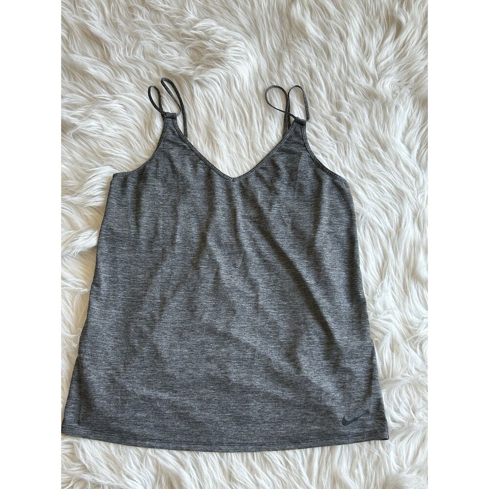 Nike Dri-Fit Women’s XS Gray Tank Top Activewear Gym Outdoors Fitness